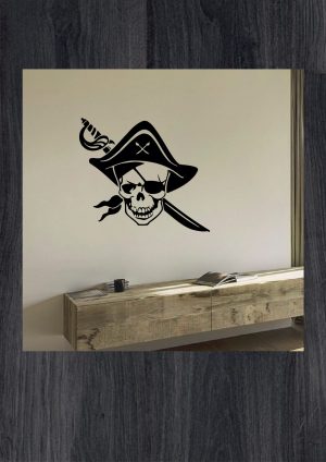 Наклейки на стену пират
