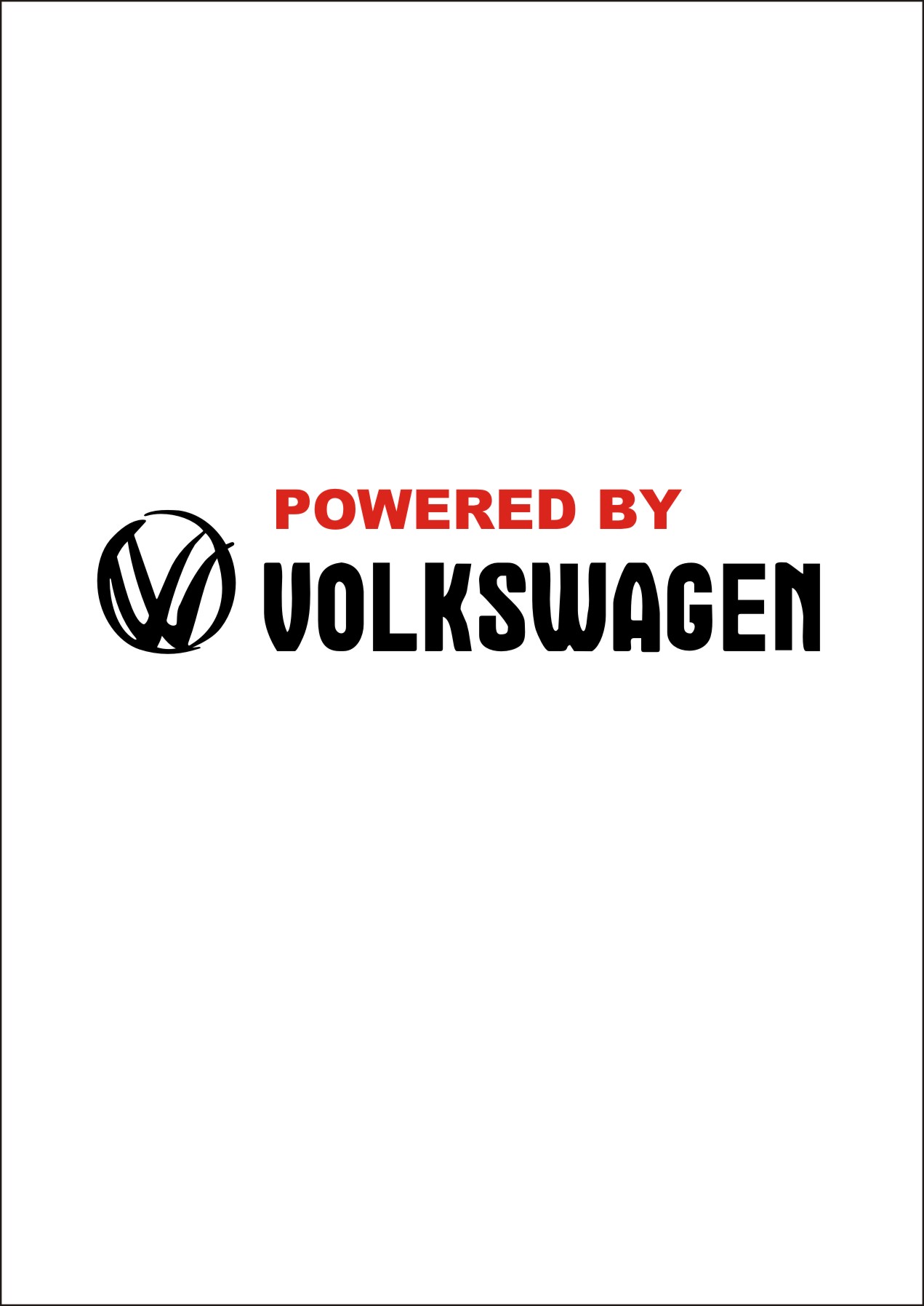 Наклейка на авто фольксваген volkswagen