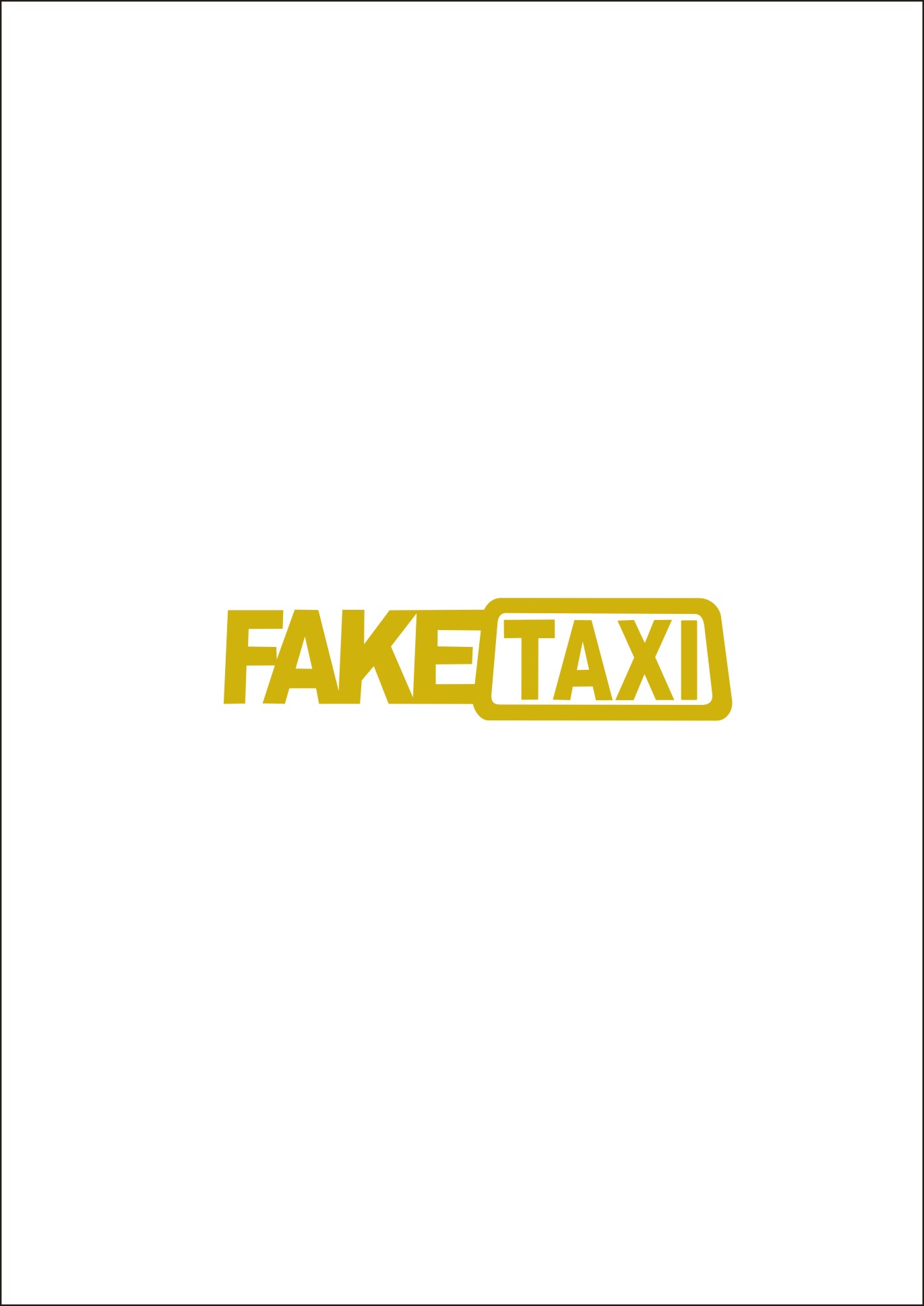 наклейка фэйк такси fake taxi