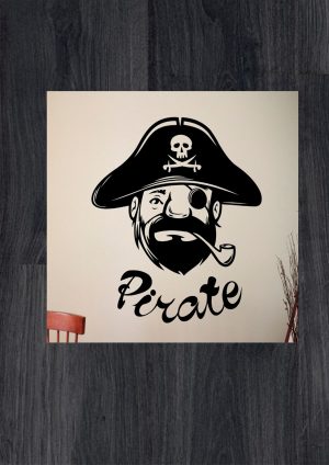 Наклейки на стену пират