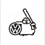 Наклейка на авто фольксваген volkswagen